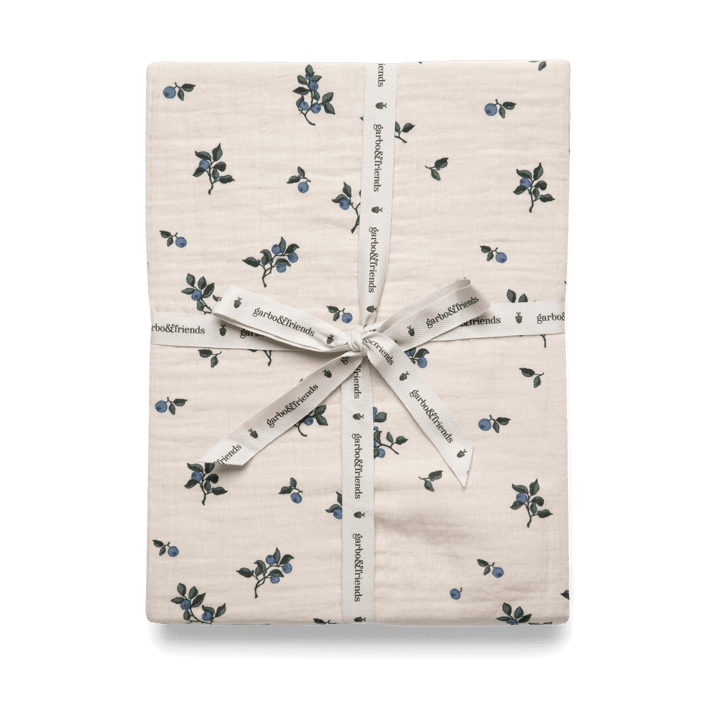 Blueberry Muslin fitted sheet - 180x200x30 cm - Garbo&Friends