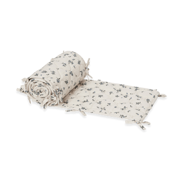 Blueberry satin quilted crib bumper - 30x360 cm - Garbo&Friends