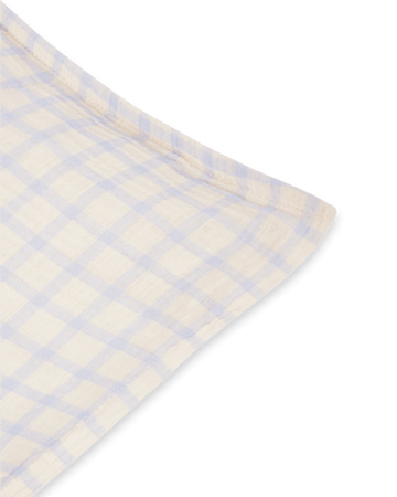 Gingham Sky Blue Muslin pillowcase - 50x60 cm - Garbo&Friends