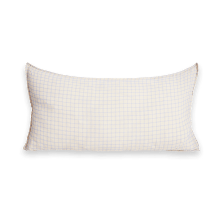 Gingham Sky Blue Muslin pillowcase - 50x90 cm - Garbo&Friends