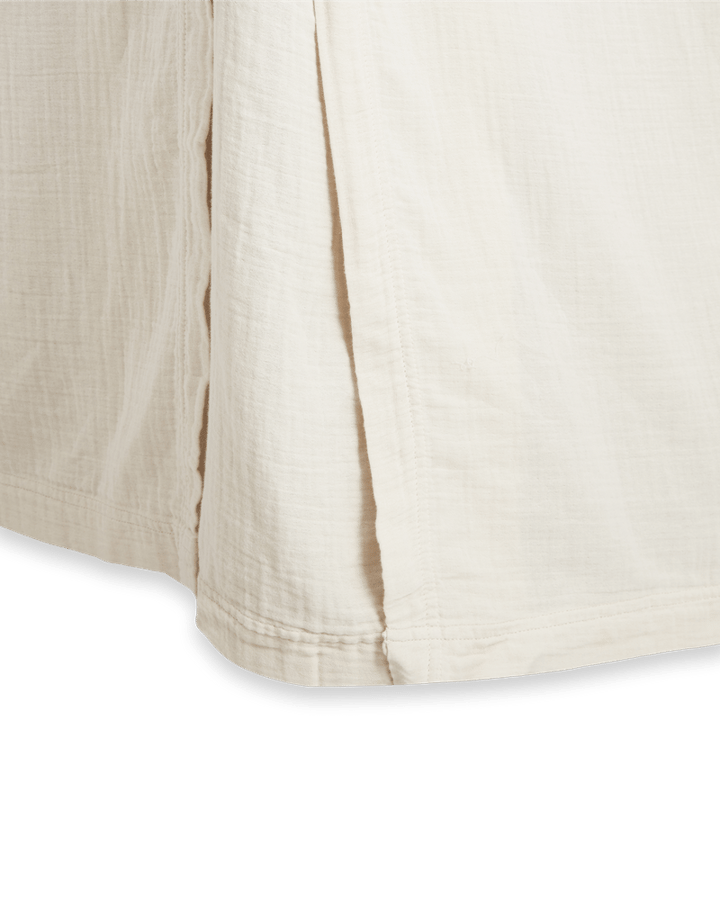 Muslin bed skirt, Eggshell, 160x200x53 cm Garbo&Friends