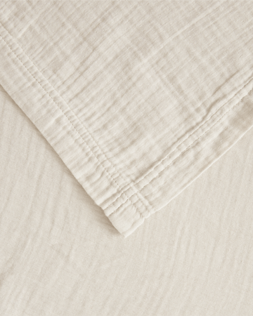 Muslin bed skirt - Eggshell, 160x200x53 cm - Garbo&Friends