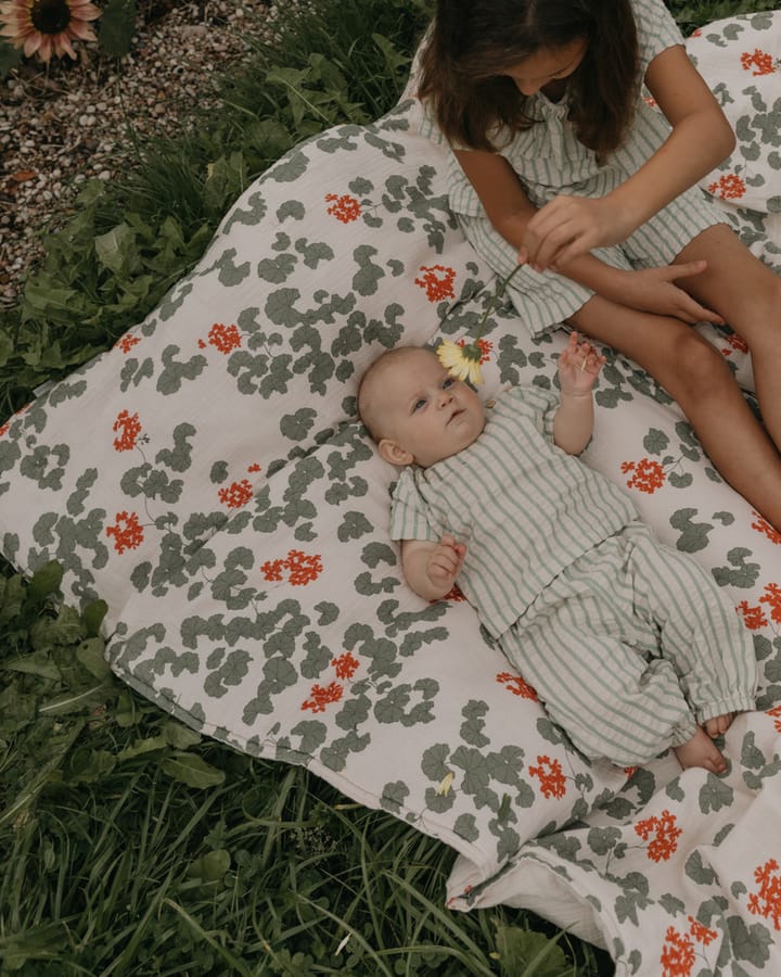 Pelargonium Muslin Quilted Blanket, 100x140 cm Garbo&Friends