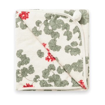 Pelargonium Terry hooded towel - 80x80 cm - Garbo&Friends