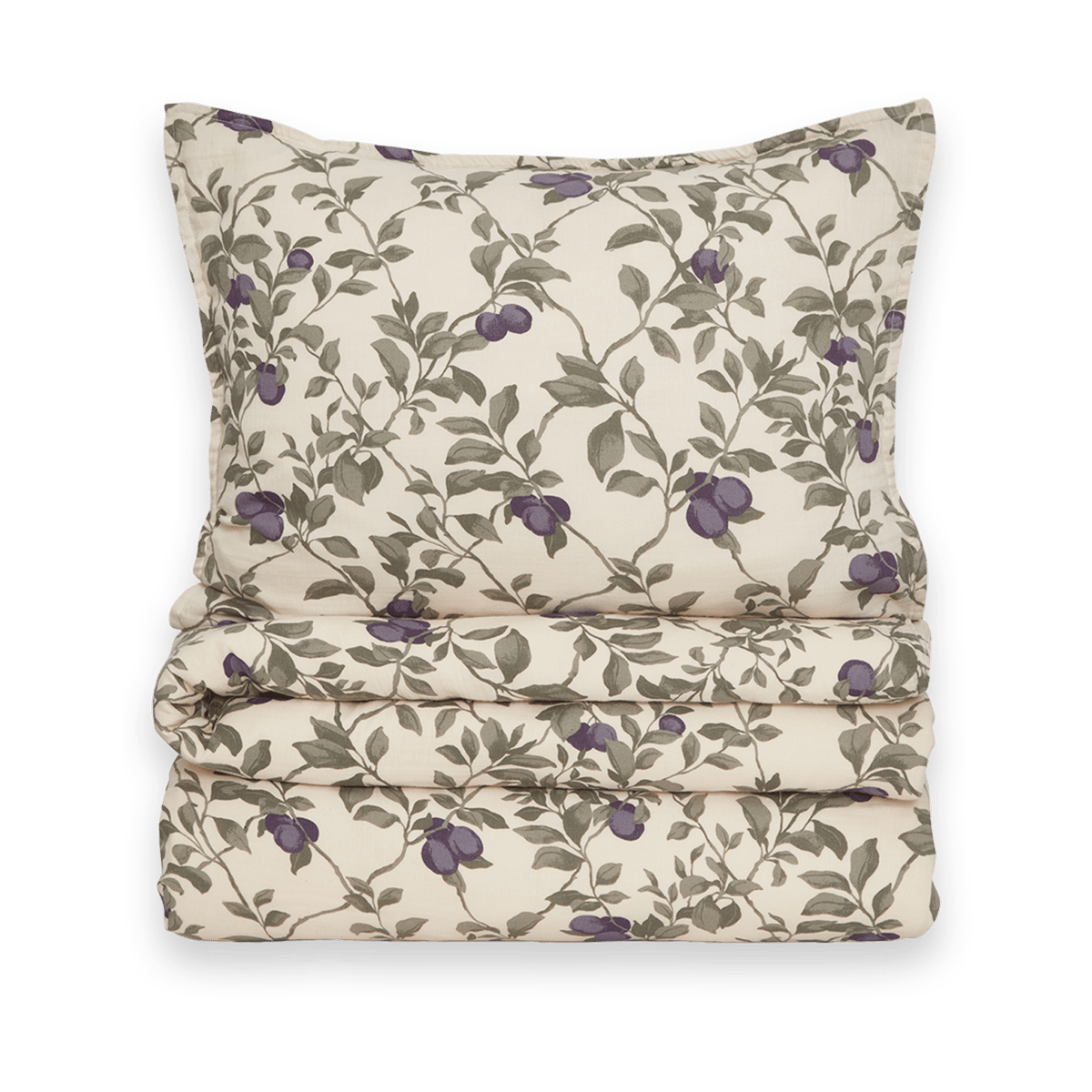 Garbo&Friends Plum Muslin bedding set 140x200 cm/50x70 cm