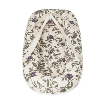 Plum satin quilted baby nest - 43x87x16cm - Garbo&Friends