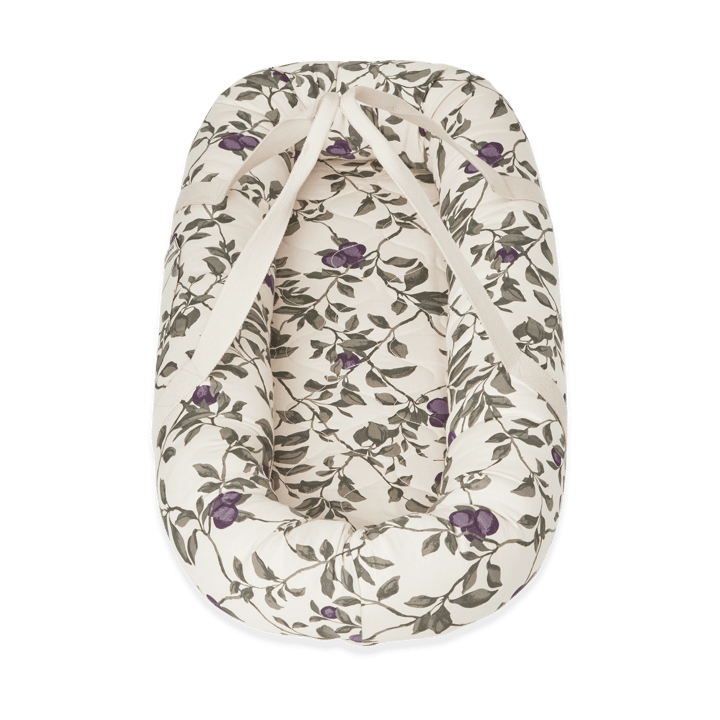 Plum satin quilted baby nest, 43x87x16cm Garbo&Friends