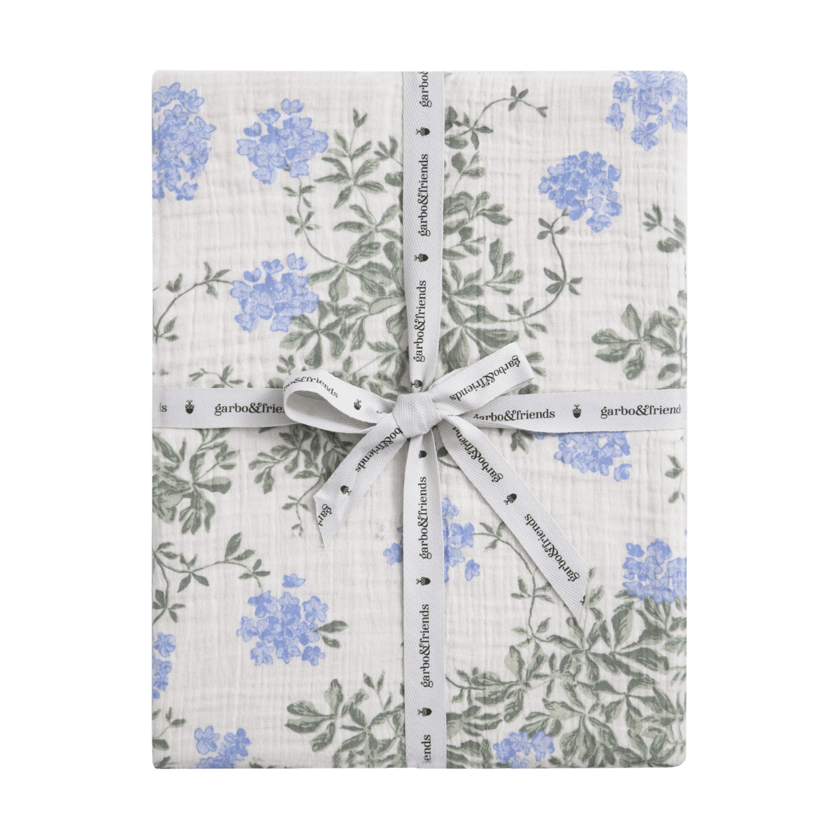 Garbo&Friends Plumbago Muslin fitted sheet 140x200x30 cm