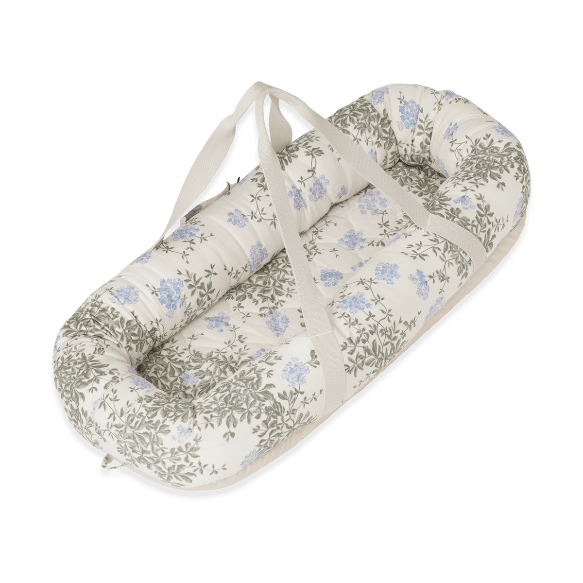 Garbo&Friends Plumbago satin quilted baby nest 43x87x16cm