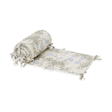 Plumbago satin quilted crib bumper - 30x360 cm - Garbo&Friends