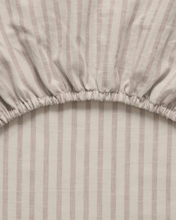 Stripe Mauve fitted sheet - 140x200x30 cm - Garbo&Friends