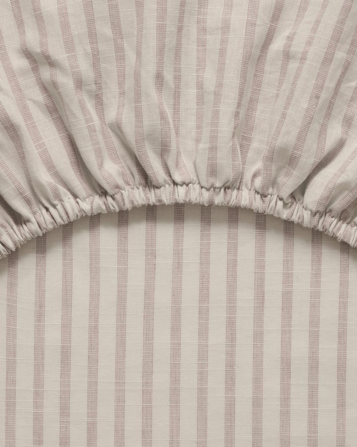 Stripe Mauve fitted sheet, 140x200x30 cm Garbo&Friends