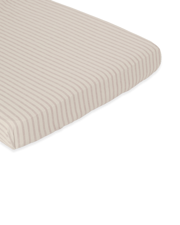 Stripe Mauve fitted sheet - 140x200x30 cm - Garbo&Friends