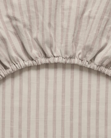 Stripe Mauve fitted sheet - 90x200x30 cm - Garbo&Friends