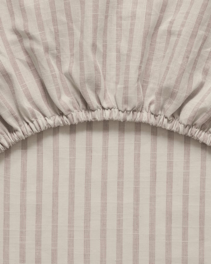 Stripe Mauve fitted sheet, 90x200x30 cm Garbo&Friends