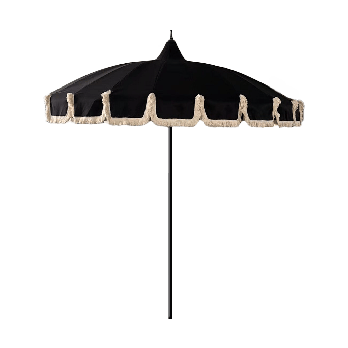 Garden Glory parasol - Black fringe - Garden Glory