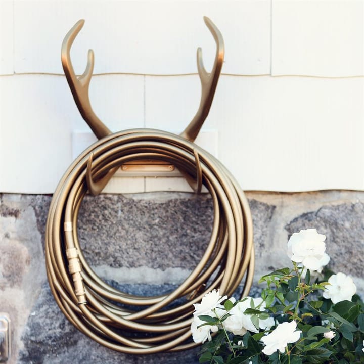 Garden Glory wall mount reindeer, Gold Garden Glory