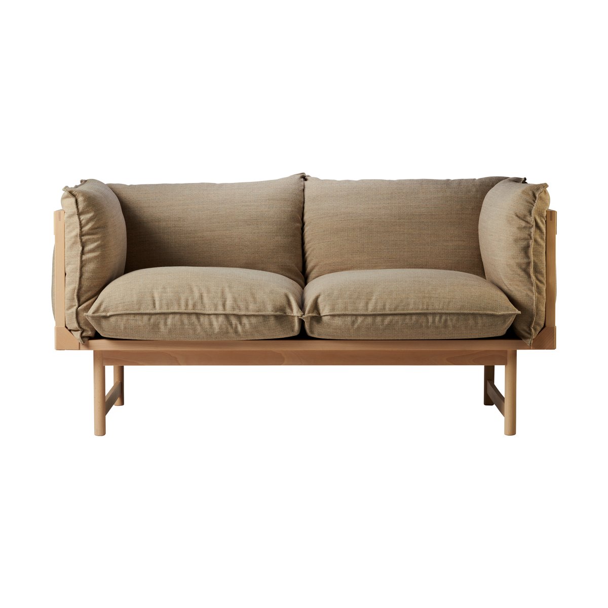 Gärsnäs Bleck 2-seater sofa Beech-white-foss 0212