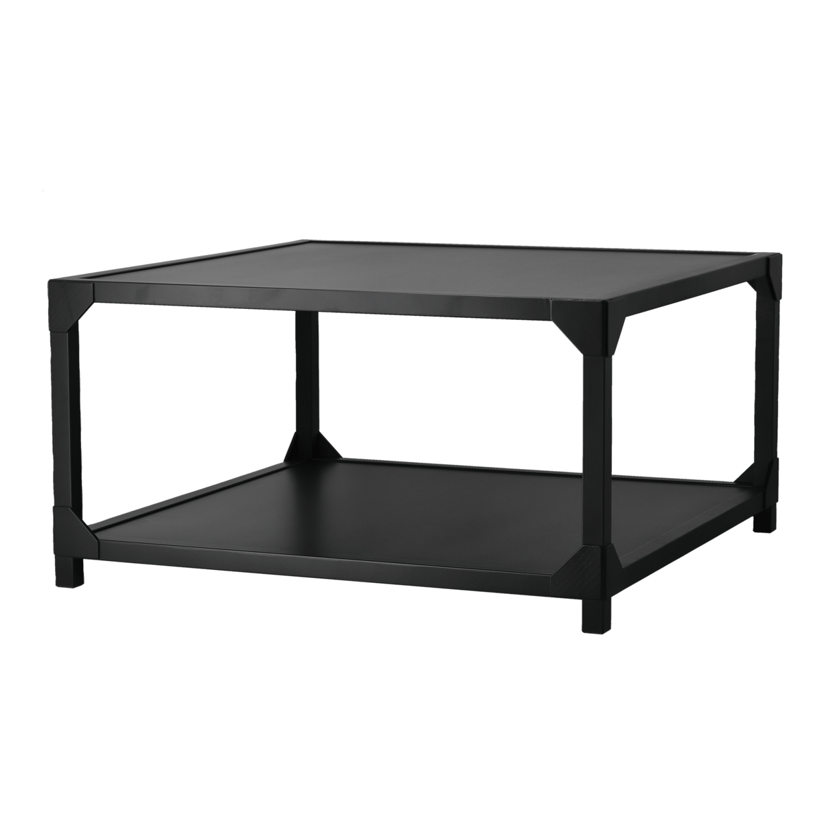 Gärsnäs Bleck coffee table 75x75 cm veneer Beech-black stain