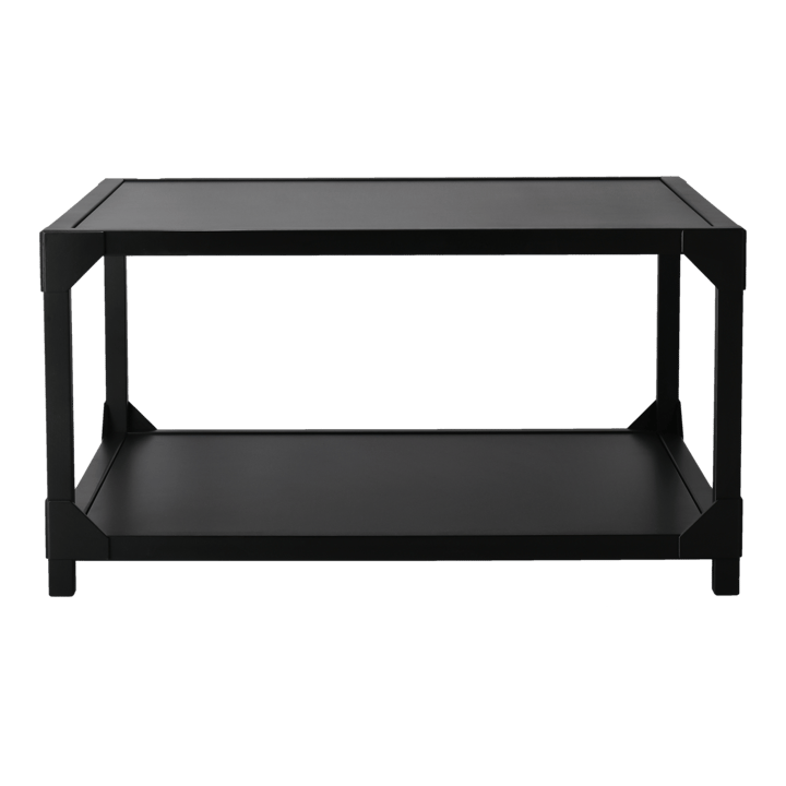 Bleck coffee table 75x75 cm veneer, Beech-black stain Gärsnäs