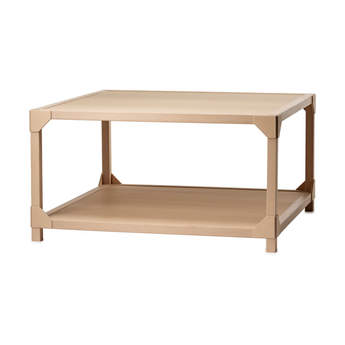 Gärsnäs Bleck coffee table 75x75 cm veneer Beech-natural