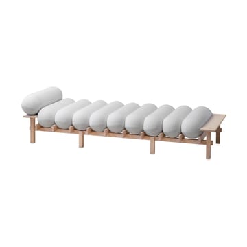 Dag daybed - Beech-Barnum bouclé 01 Off white - Gärsnäs