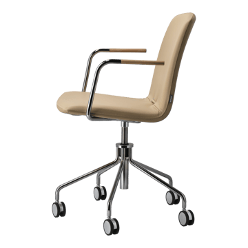 Day armchair swivel stand chrome - Oak-natural-H&S-elmosoft 02119 - Gärsnäs