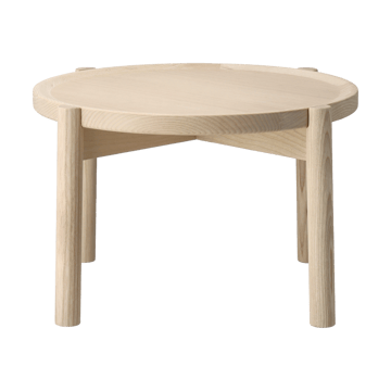 Elna coffee table - Ash-white-Ø40 cm - Gärsnäs