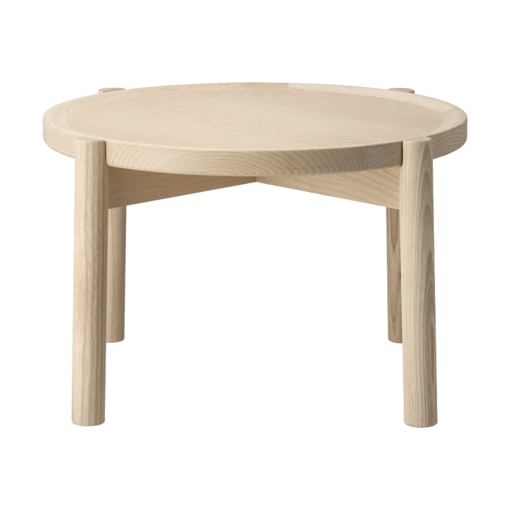 Elna coffee table, Ash-white-Ø40 cm Gärsnäs