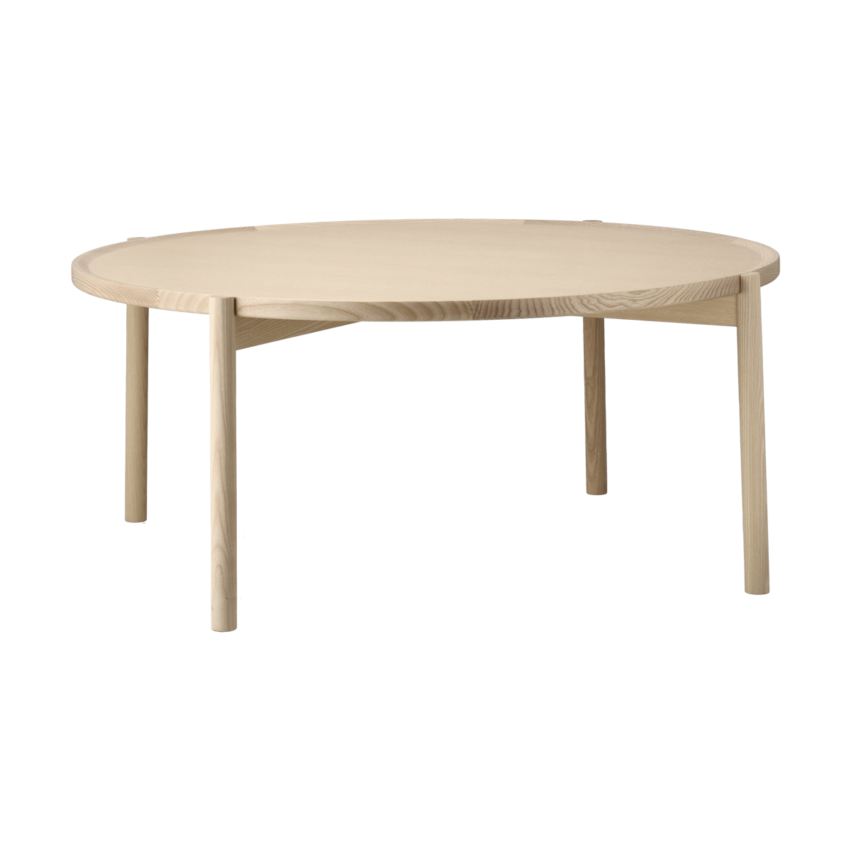 Gärsnäs Elna coffee table Ash-white-Ø90 cm