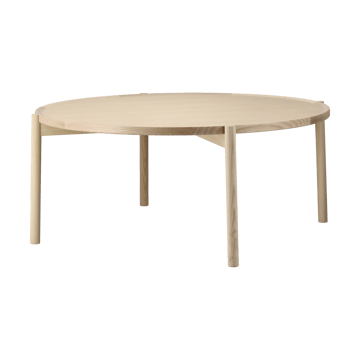 Elna coffee table - Ash-white-Ø90 cm - Gärsnäs