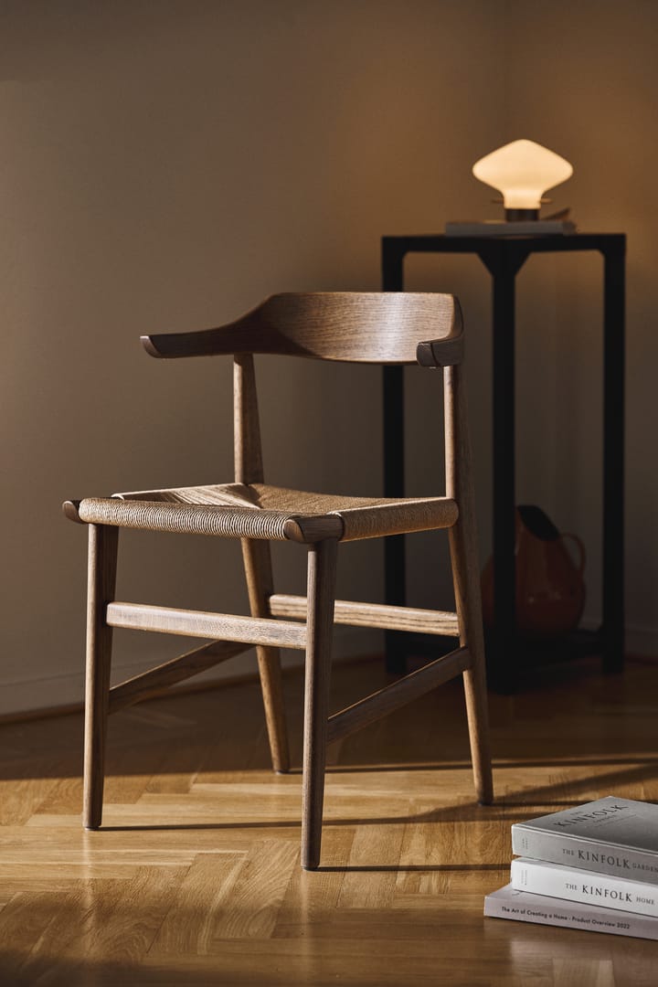 Hedda armchair, Oak-black-paper cord natural Gärsnäs