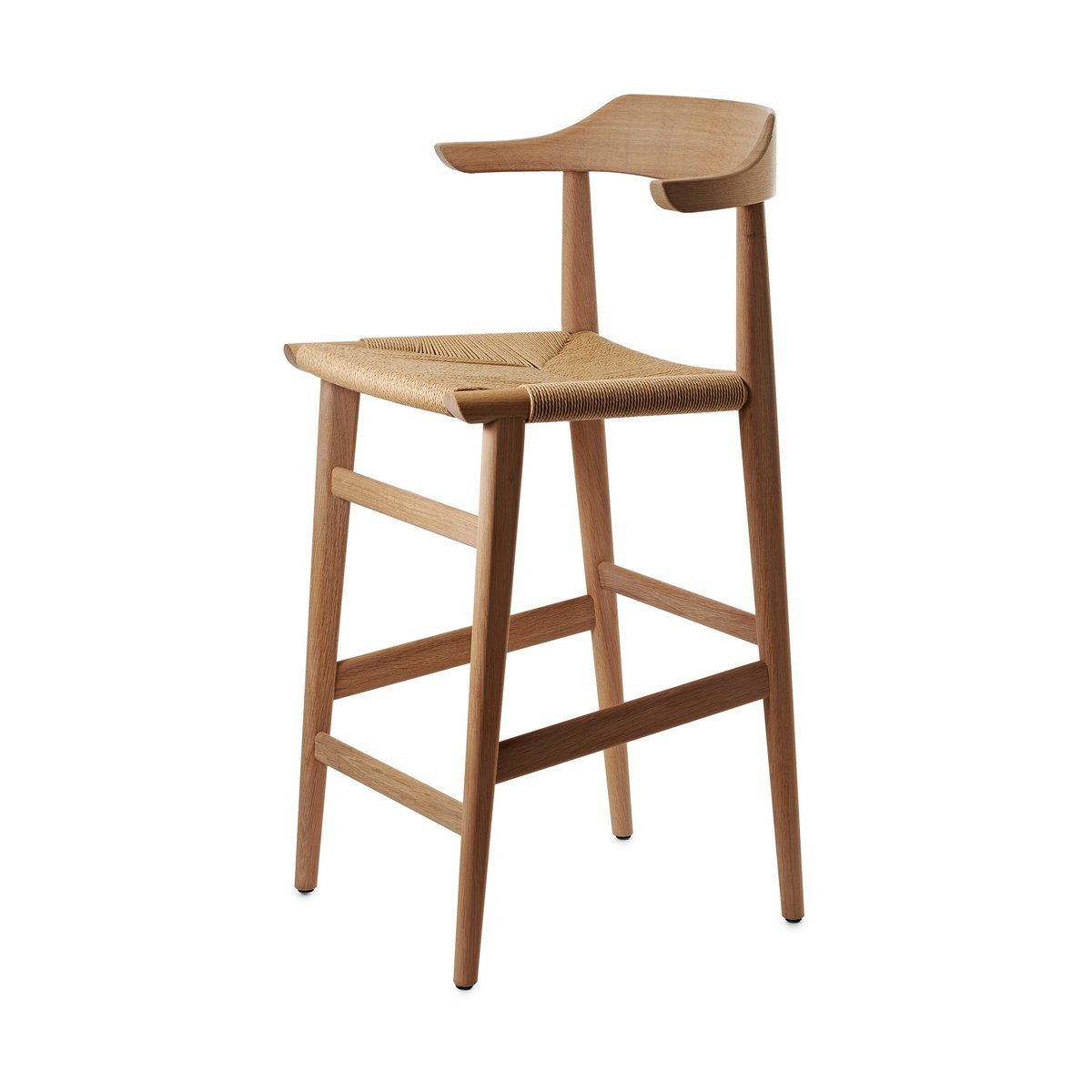 Gärsnäs Hedda bar stool Oak-natural-paper cord natural