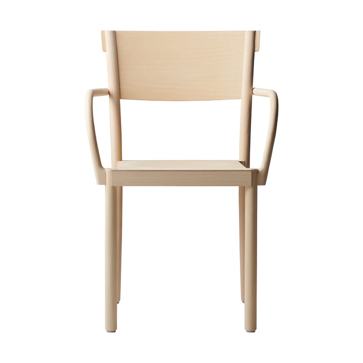 Light & Easy armchair, Ash-white-veneered seat Gärsnäs