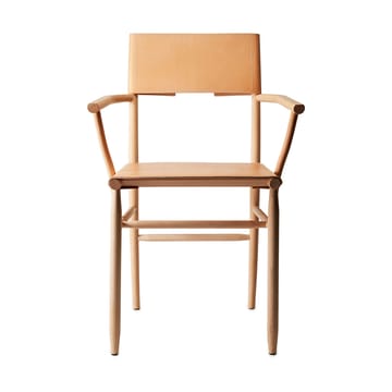 Madonna armchair - Beech-natural-Tärnsjö leather natural - Gärsnäs