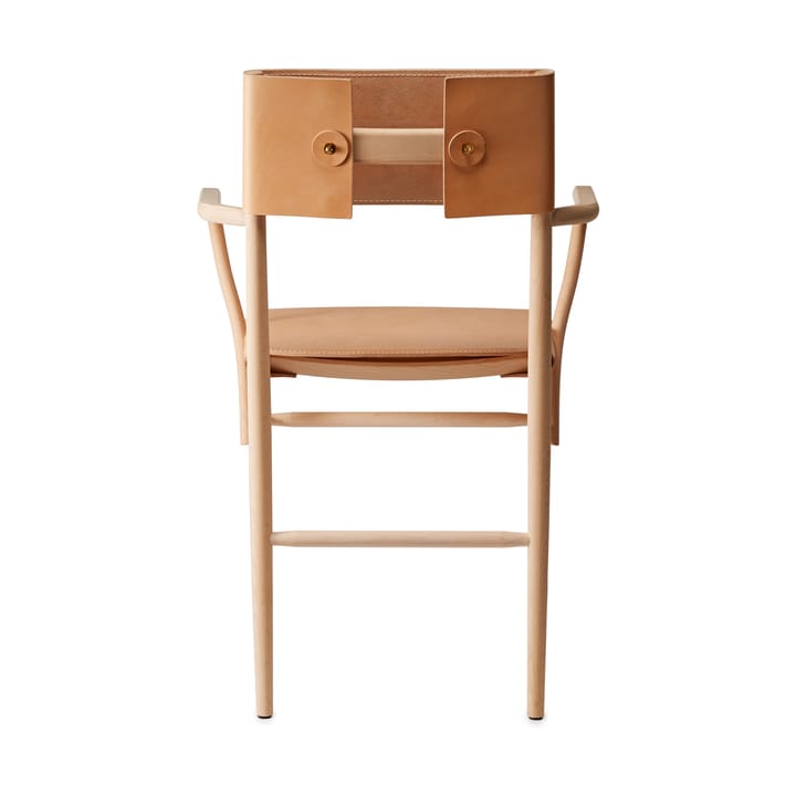 Madonna armchair, Beech-natural-Tärnsjö leather natural Gärsnäs