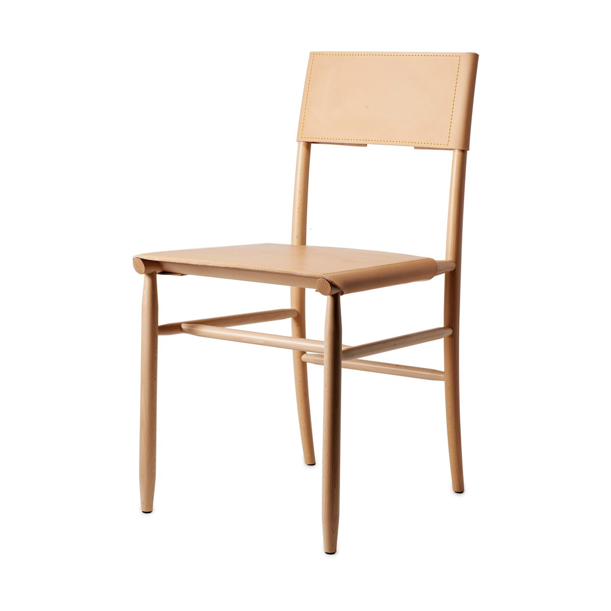 Gärsnäs Madonna chair Beech-natural-Tärnsjö leather natural