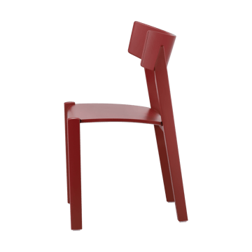 Tati chair - Beech veneered seat-red stain - Gärsnäs