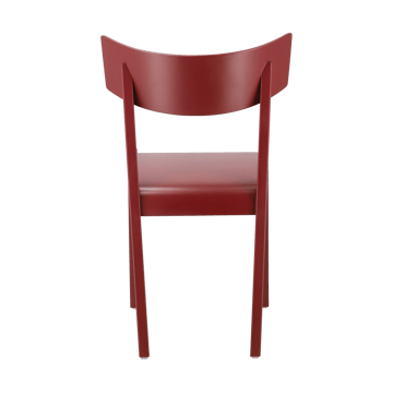 Tati chair - Beech veneered seat-red stain - Gärsnäs