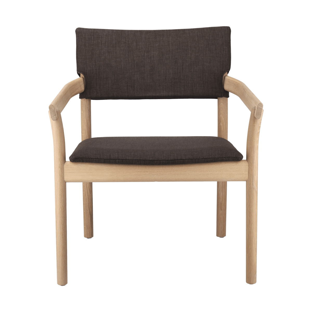 Gärsnäs Vyn armchair upholstered back Monocoat natural-Lido 46 Mole