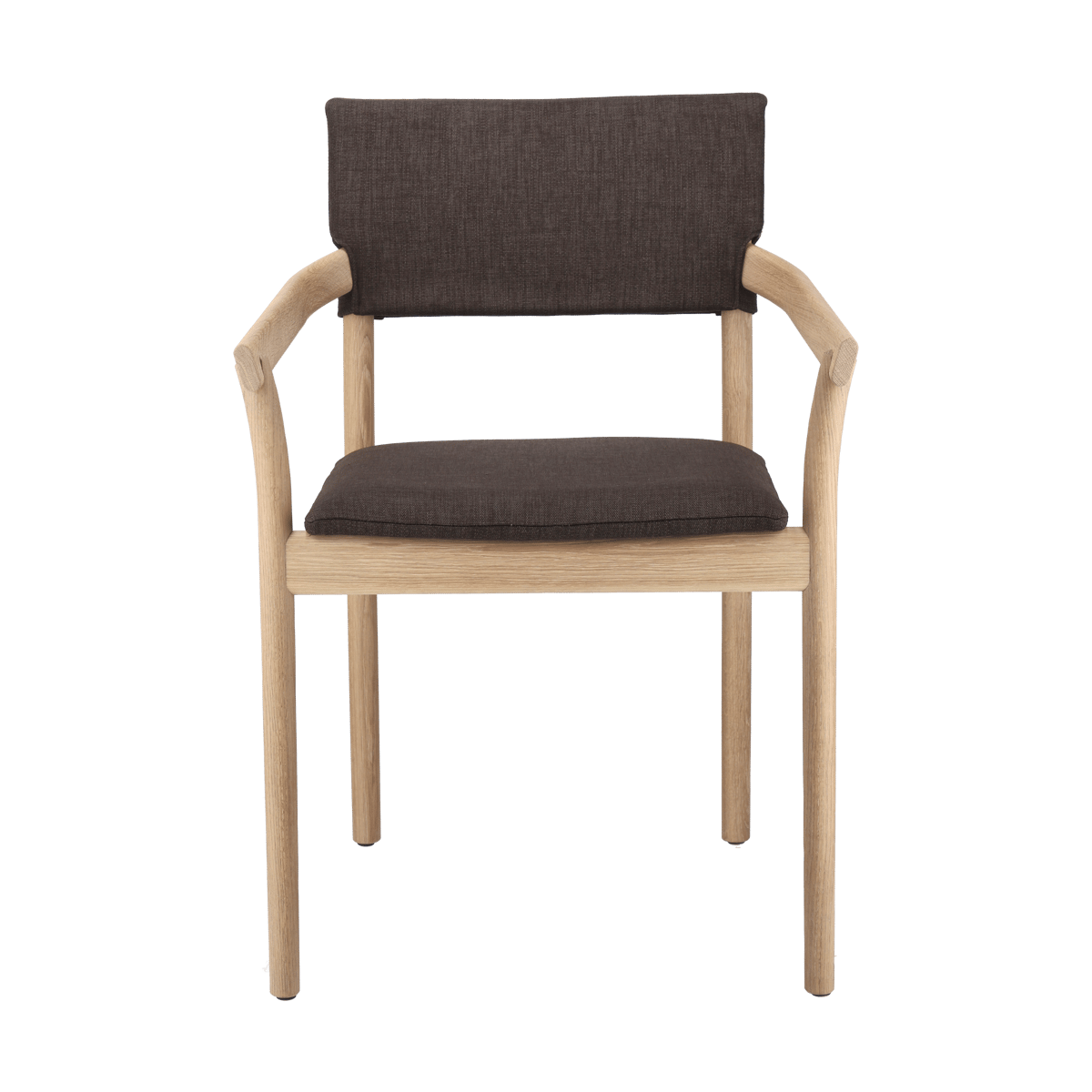 Gärsnäs Vyn chair upholstered back Monocoat natural-Lido 46 Mole