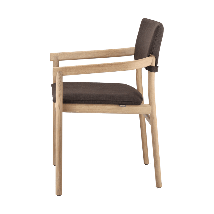 Vyn chair upholstered back, Monocoat natural-Lido 46 Mole Gärsnäs