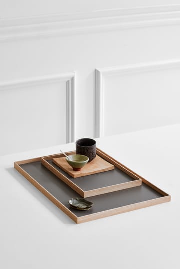 Frame tray medium 23x34 cm - Oak-light grey - Gejst