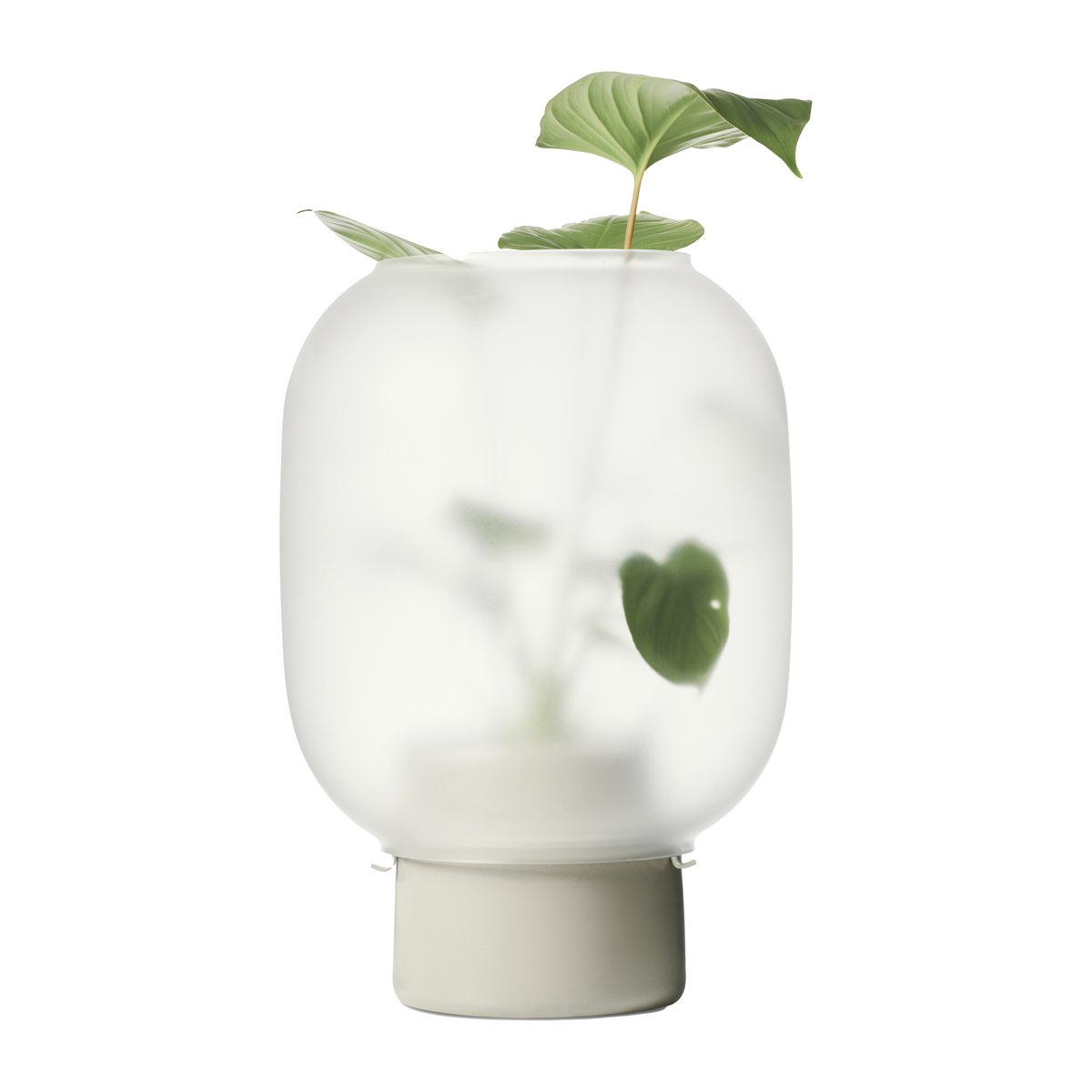 Gejst Nebl flower pot with frosted glass Ø26 cm Grey