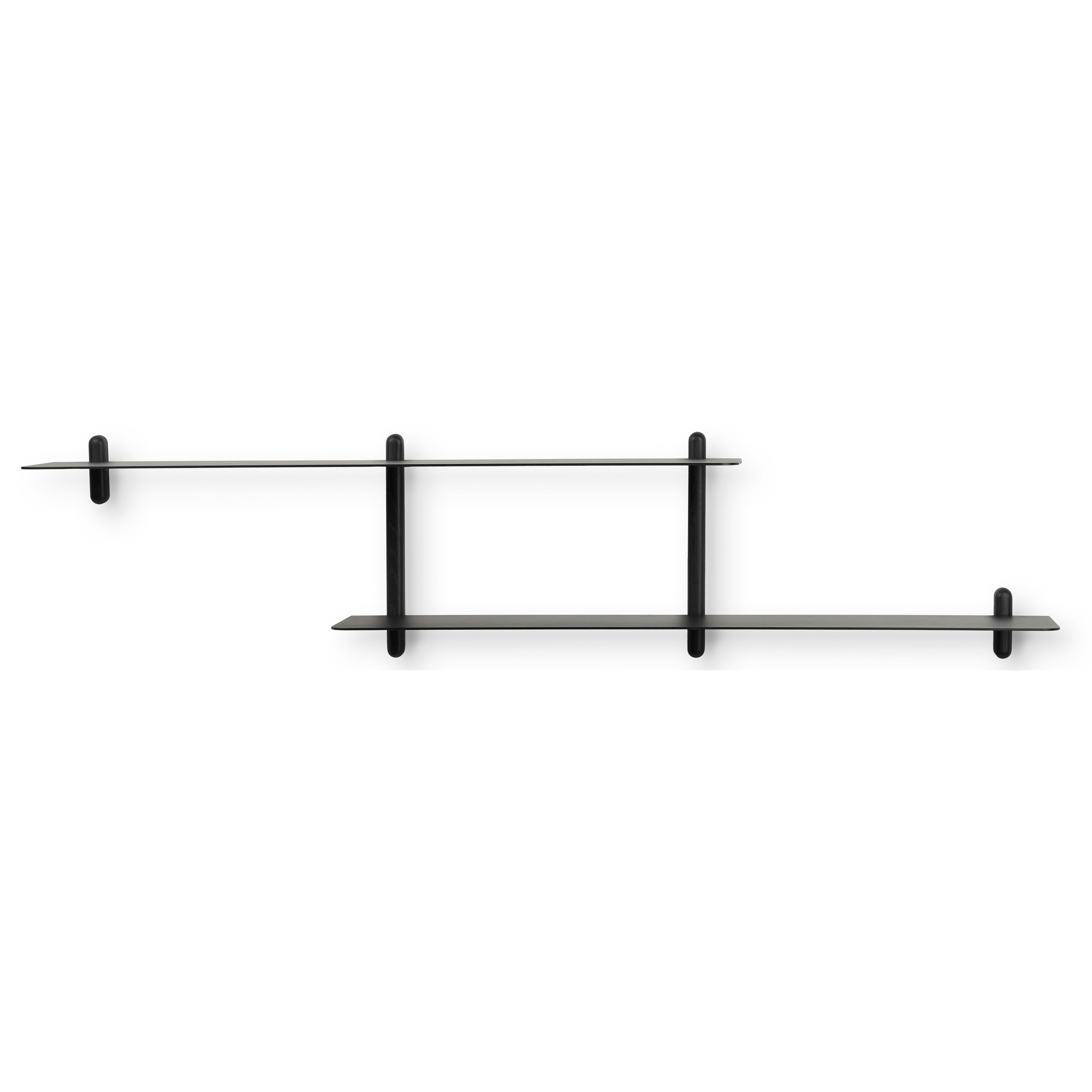 Nivo shelf hooks black - 3 pcs. – Gejst Design