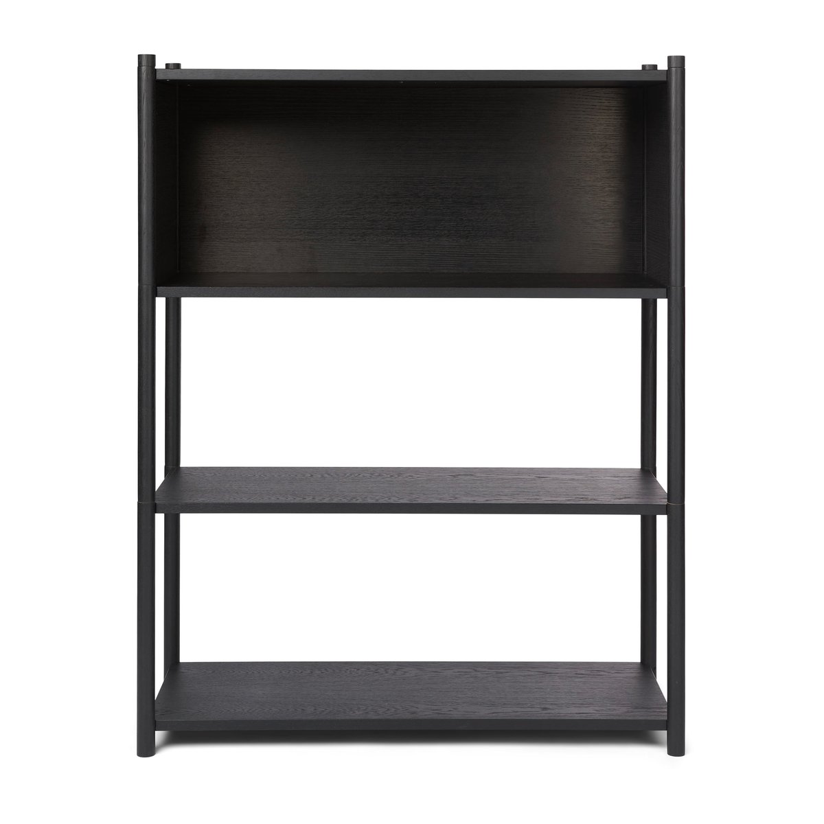 Gejst Sceene bookcase B Black oiled oak