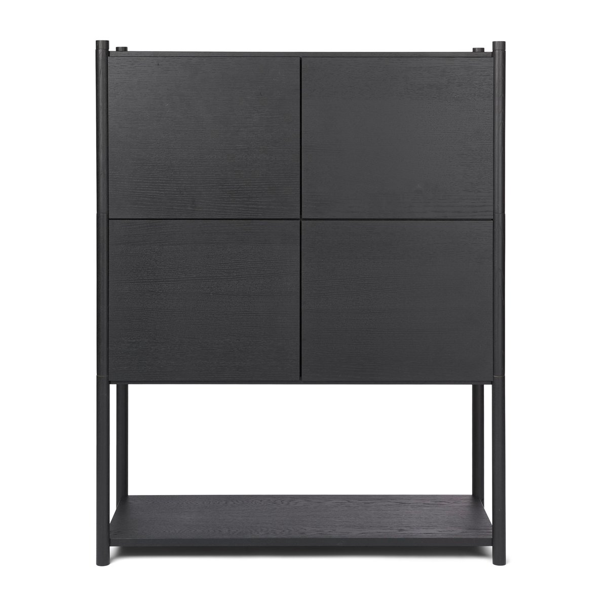 Gejst Sceene bookcase E Black oiled oak