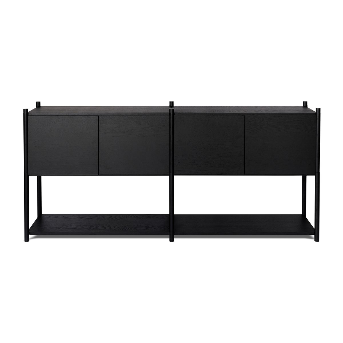 Gejst Sceene bookcase H Black oiled oak