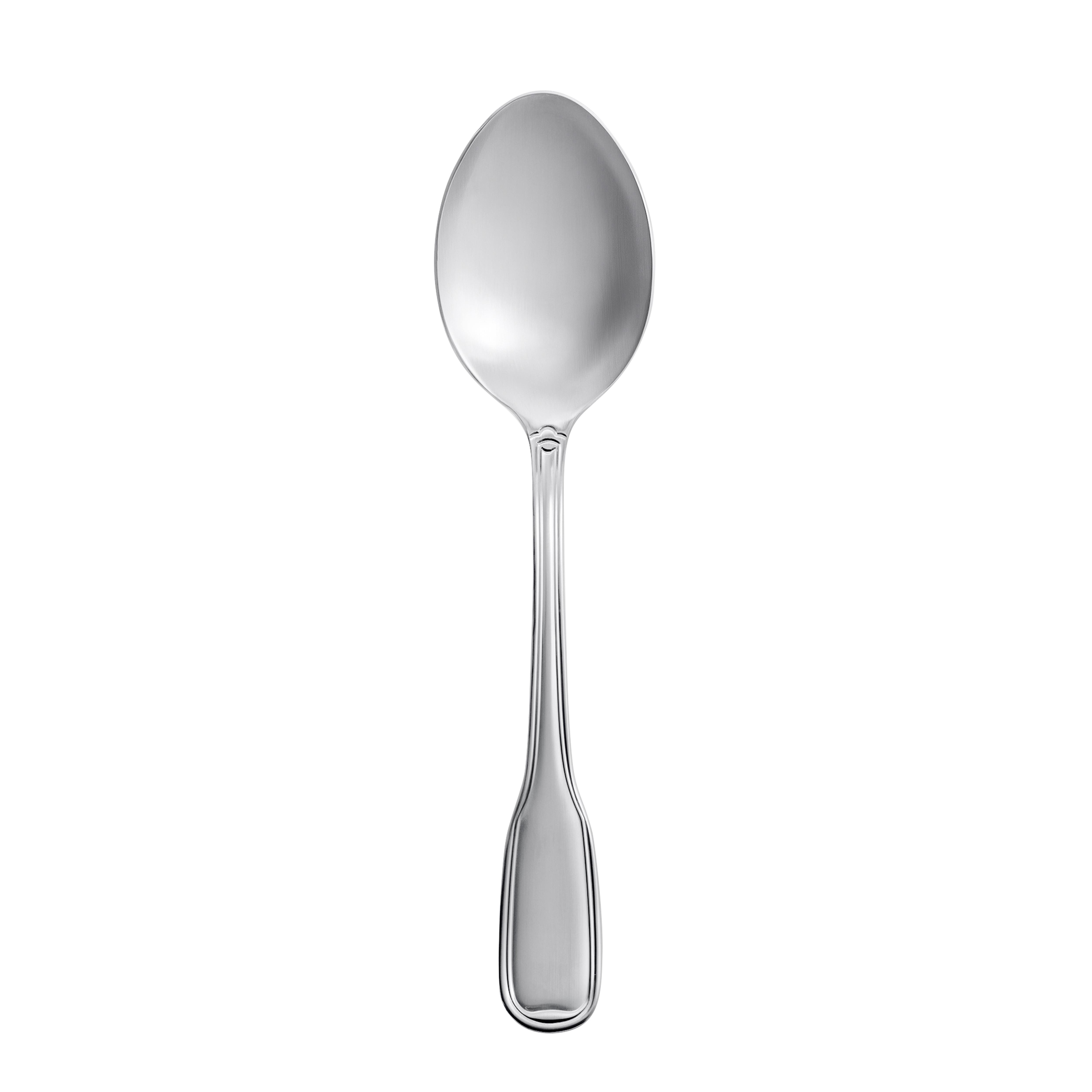 Stainless Steel Small Kitchen Dessert Spoon Isolated on Blue Stock Image -  Image of design, closeup: 118679247