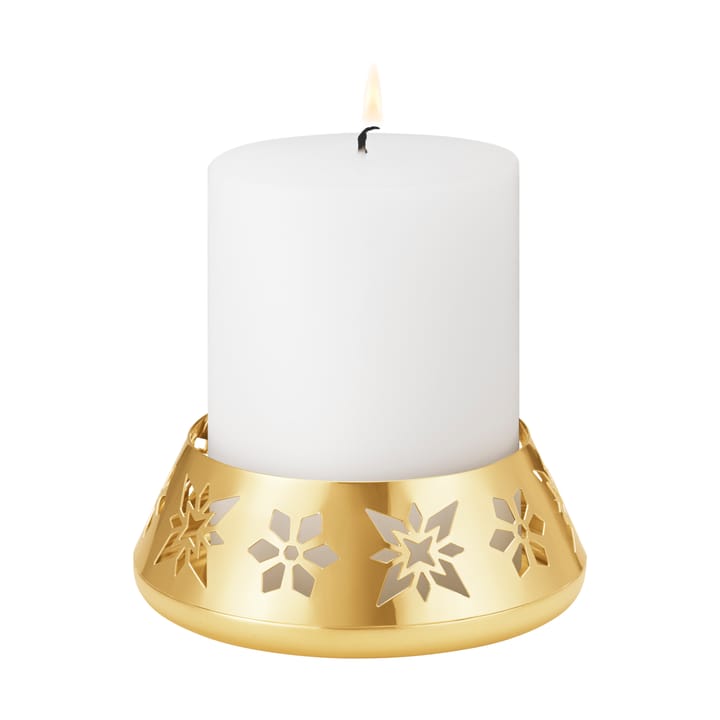 2024 block candle holder - Gold-plated - Georg Jensen